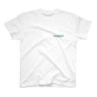 BLENDERMANのBASIC WHITE GREEN Regular Fit T-Shirt