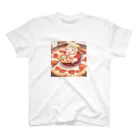 がみみしょつぷのピザを食べるデブ スタンダードTシャツ