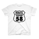 オノマトピアのルート58・沖縄国道58号線（ROUTE 58） スタンダードTシャツ