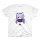 KAZAHANAのネコ耳ふぅちゃん スタンダードTシャツ