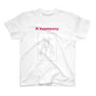 R.Y companyのひとりぼっち君ピンク スタンダードTシャツ