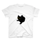 Nekooooooooooの黒猫ぽんた スタンダードTシャツ