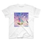 星野敬児(つぼぼ)の七色の帆船シャツ スタンダードTシャツ