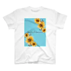 🦋Papillon de la lune🌙のJardin de tournesol（ひまわりの庭）シリーズ スタンダードTシャツ