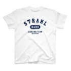 STRAHLオフィシャルグッズストアのSTRAHLカレッジ白 Regular Fit T-Shirt