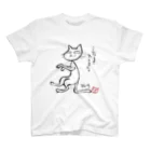 にゃぬ〜ン王国のしっぽ椅子猫 スタンダードTシャツ