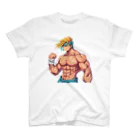 桃旦那 SUZURIのネタ:アニメ:筋肉 Regular Fit T-Shirt