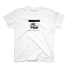 とやまソフトセンターの柴と軽トラ（前後モノクロ①）by kayaman Regular Fit T-Shirt
