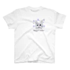 れいにゃん堂&れいにゃあ～と😺のチョークアートの白猫[Magao Neko] スタンダードTシャツ