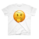 ヲトトイグラフィックスのFace With Hand Over Mouth Regular Fit T-Shirt