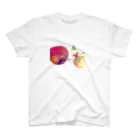 onmycolorの楽描き店のそばかすこちゃん on ball スタンダードTシャツ