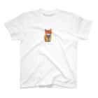 Polar Bear Shopの猫（カラフル） Regular Fit T-Shirt