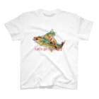 ニャンウィズのアニキのお魚ゲットだぜ❗️ スタンダードTシャツ