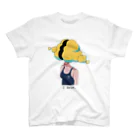 雲スタジオ (Studio Kumo)のCloud Lady 20 - I SWIM. - T shirts (English) スタンダードTシャツ