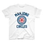 麻雀ロゴTシャツショップ 雀喰 -JUNK-のMAHJONG CIRCLES -麻雀牌 一筒 イーピン- スタンダードTシャツ