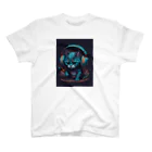 Daruma-StoreのHeadphone Cat Regular Fit T-Shirt