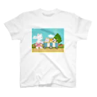 アプリコワークスのくまちゃん・みんなでお散歩 スタンダードTシャツ