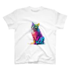 にゃっとクローバーの"猫の輝き" ニャオンTシャツ Regular Fit T-Shirt