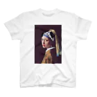 parodyArt Nの真珠の耳飾りの少女ダルメシアン Regular Fit T-Shirt