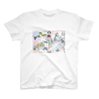 melancholy shopの花と女の子 Regular Fit T-Shirt