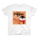 mumusのペンギンのイラストグッズ スタンダードTシャツ