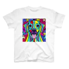 nakagawa-kikakuの奇抜なアート風の可愛い犬のグッズ Regular Fit T-Shirt