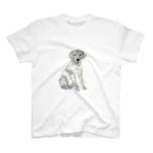 きよとのお店のシンプルな可愛い犬の絵シャツ Regular Fit T-Shirt