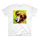 ハッピー・ディライト・ストアの見つめる愛犬 Regular Fit T-Shirt