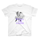 Heart-of-JapneseCultureのShal We Dance（ブルー、白抜き） スタンダードTシャツ