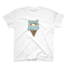 ほこりのゆるいイラストショップ💭のほんわかクマさんアイスクリーム Regular Fit T-Shirt