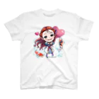 #とちぎけんV25 Official Shopの巴絵の巴波川に恋・鯉シリーズ スタンダードTシャツ