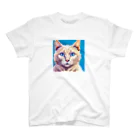 りくかいくう動物園の美猫ドット絵ミーちゃん Regular Fit T-Shirt