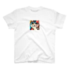 T2 Mysterious Painter's ShopのMysterious Cat Regular Fit T-Shirt