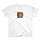 ki1962のドット絵で描かれた虎のアップ画像のプレミアムグッズ Regular Fit T-Shirt