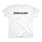 ON NOtEの韓国 ロゴブラック Regular Fit T-Shirt