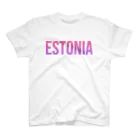ON NOtEのエストニア ロゴピンク スタンダードTシャツ