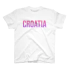 ON NOtEのクロアチア ロゴピンク スタンダードTシャツ