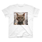 TAIYO 猫好きのビックフォト茶虎模様猫 Regular Fit T-Shirt