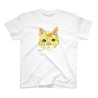 Rikonic -oilpastel-の茶トラねこ スタンダードTシャツ