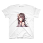 すまいるのかわいい女の子イラストグッズ スタンダードTシャツ