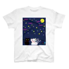 Amasyuiroのmagboxシリーズ　猫月夜 Regular Fit T-Shirt