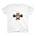 筋トレＭEMOの脚トレから逃げない筋トレMemoクマさんTシャツ Regular Fit T-Shirt