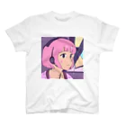 B_possibleのピンク髪の少女 Regular Fit T-Shirt