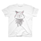 魂響・雪猫（しろねこ）のクラゲねこ Regular Fit T-Shirt