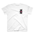黒猫にゃにゃは七宇@繊細さんに優しい波動フィーリング鑑定士のかけがえのない相棒のインテリにゃにゃ Regular Fit T-Shirt