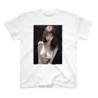 sounya sounyaの美女図鑑（白い服） Regular Fit T-Shirt