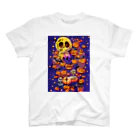 Ａ’ｚｗｏｒｋＳのハッピーハロウィン　スケルトンとジャックオーランタン スタンダードTシャツ