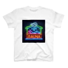 N SAUNA LOGOのネオン風サウナロゴ2 Regular Fit T-Shirt