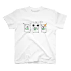 玉麩のうちの子自慢のにゃーん猫合唱団 スタンダードTシャツ