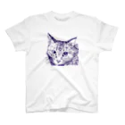 猫アレルギーの猫デザイナーのアオネコ スタンダードTシャツ